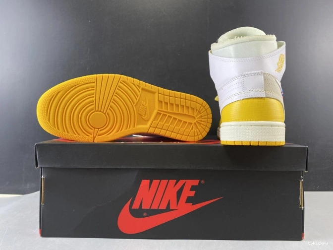 Cheap TBkick x White NRG Dark Powder Air AQ0818-149 Jordan Yellow-Cone 1 Off-White 0802